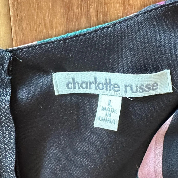 Charlotte Russe Vertical Stripe Dress size Large - Picture 3 of 3